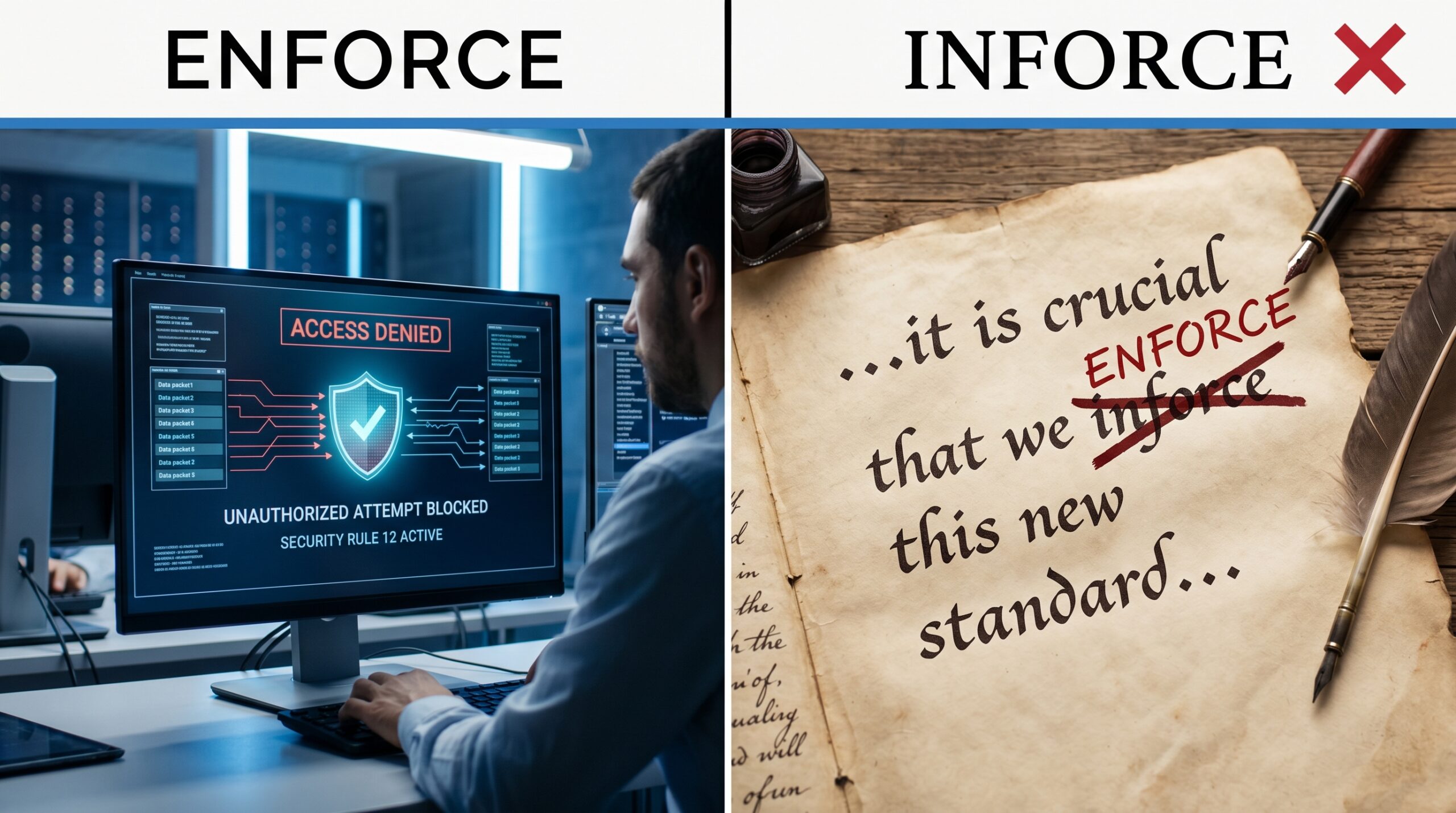 enforce or inforce