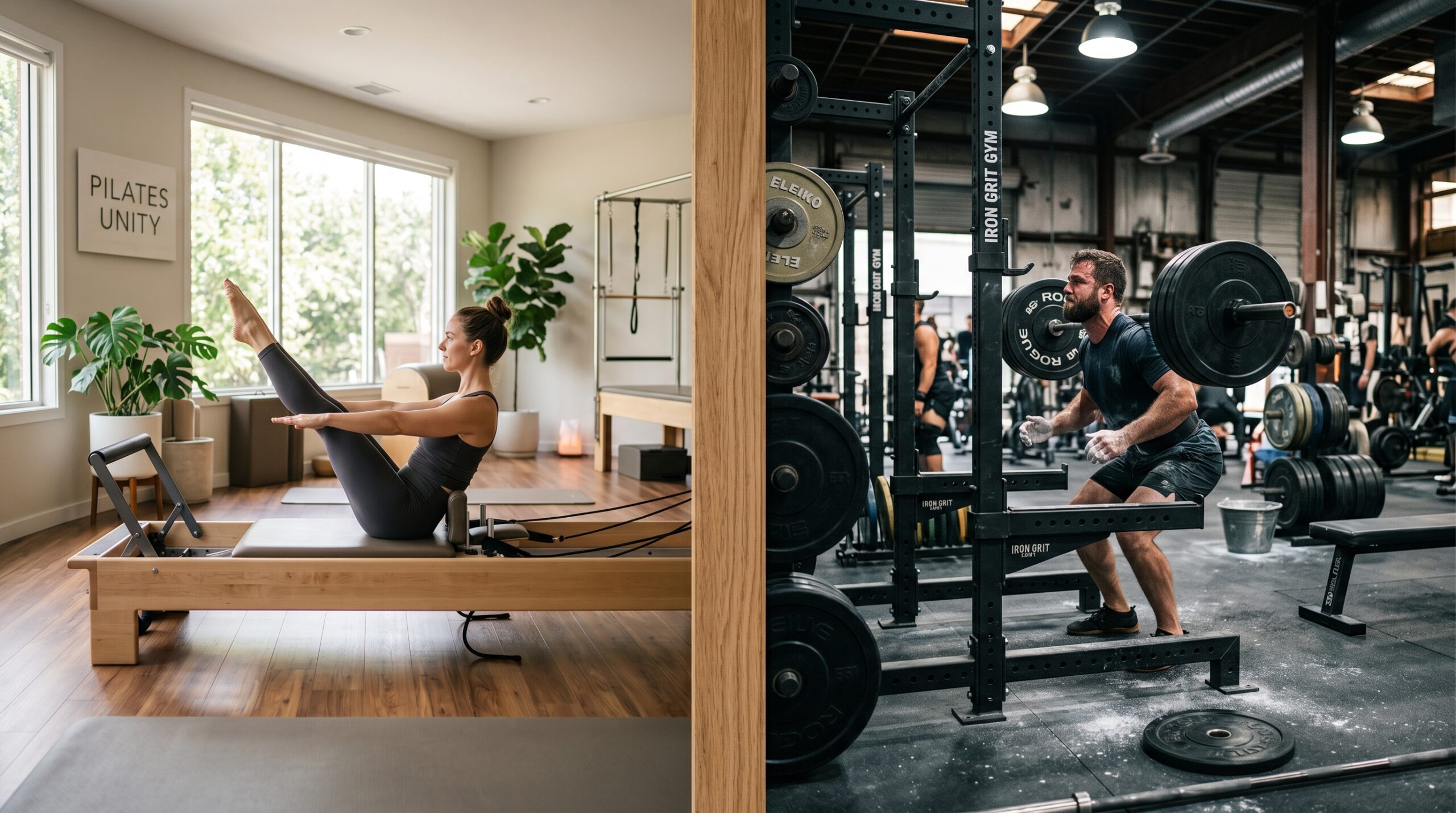 pilates or gym
