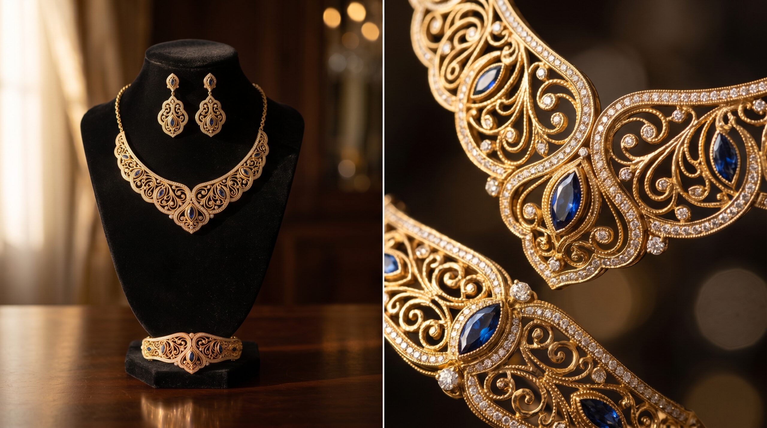parure en or