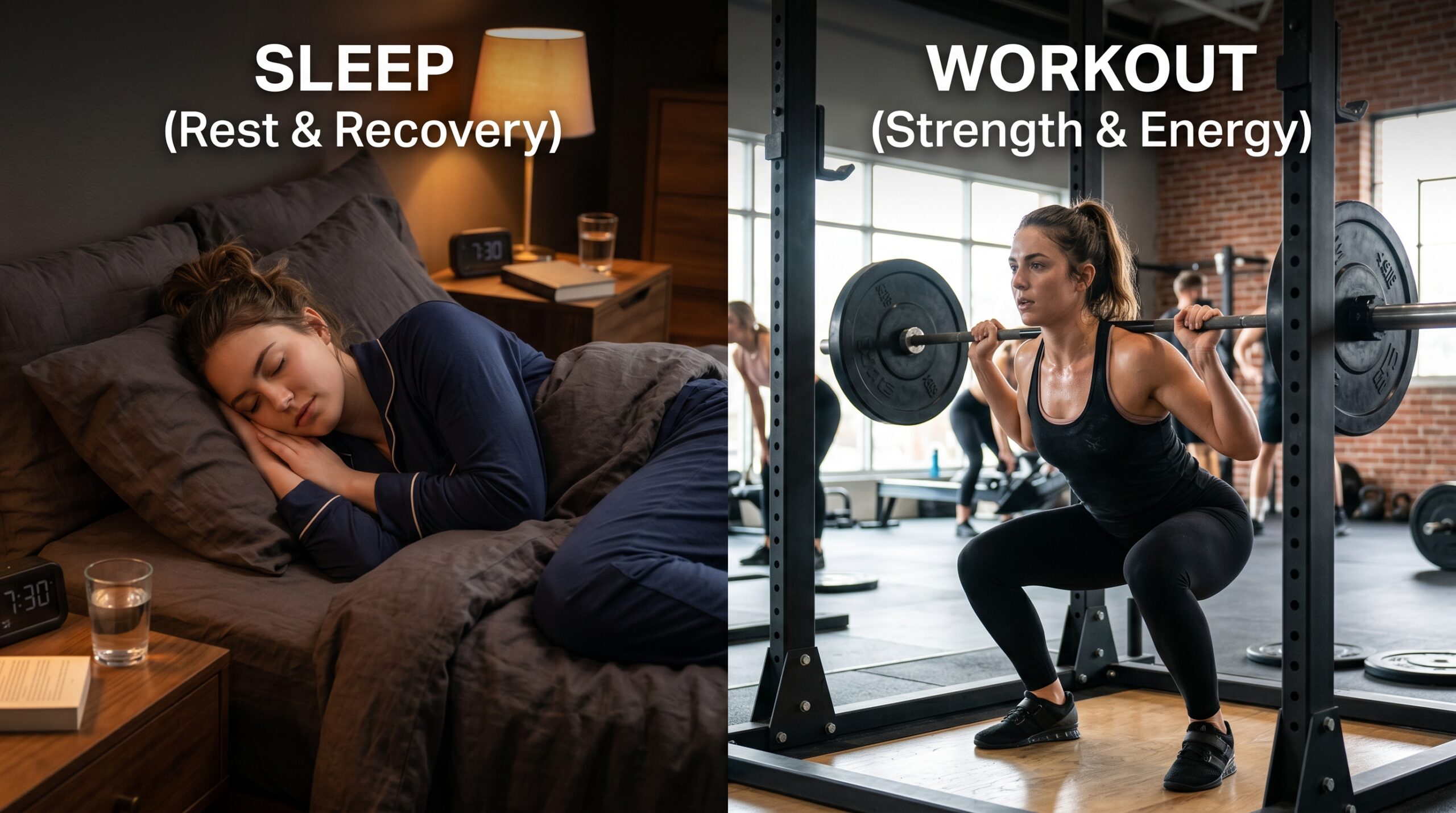 Sleep or workout