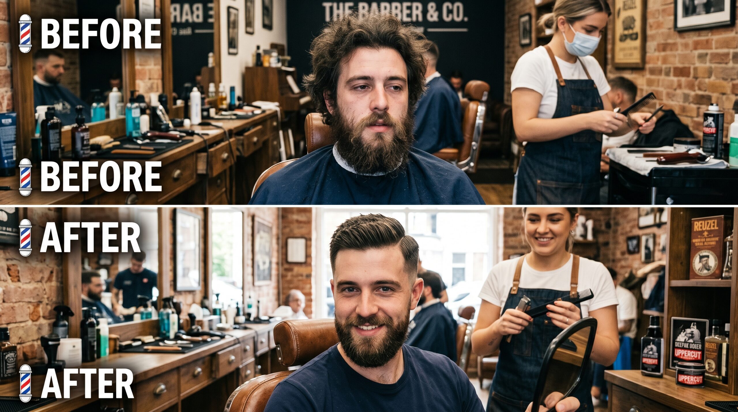 barber or salon