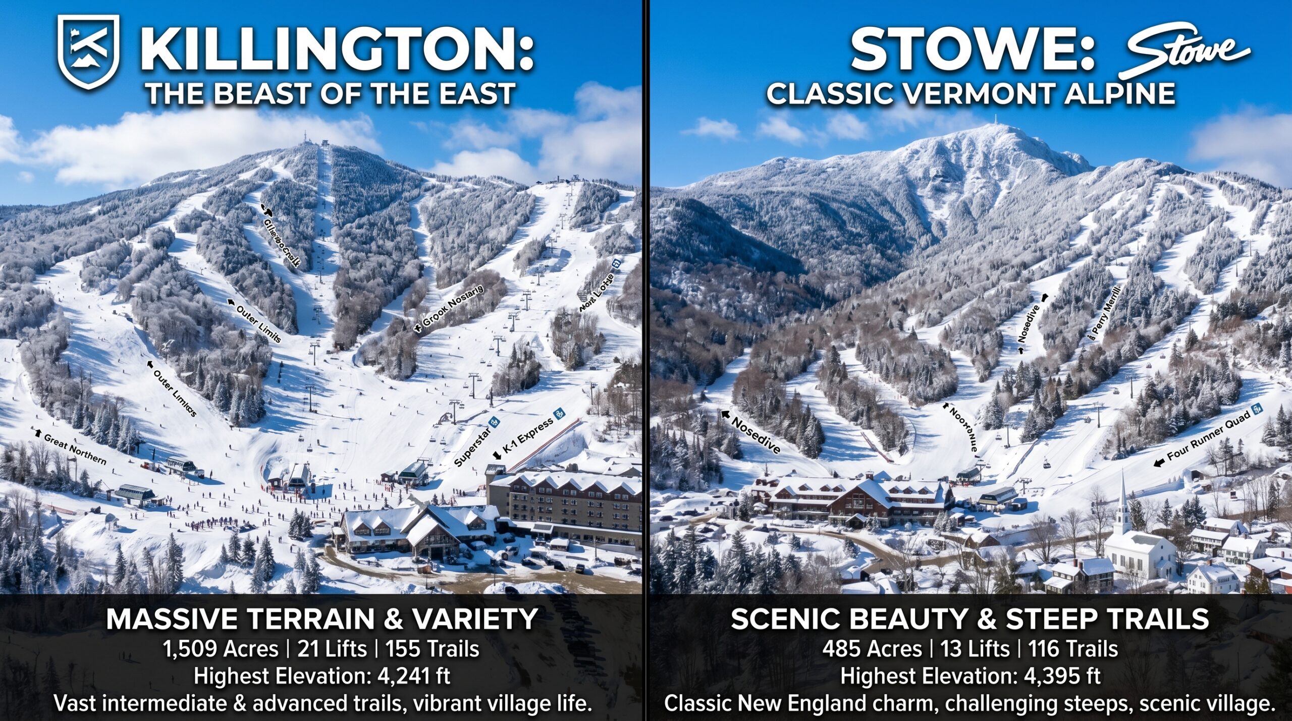 killington or stowe