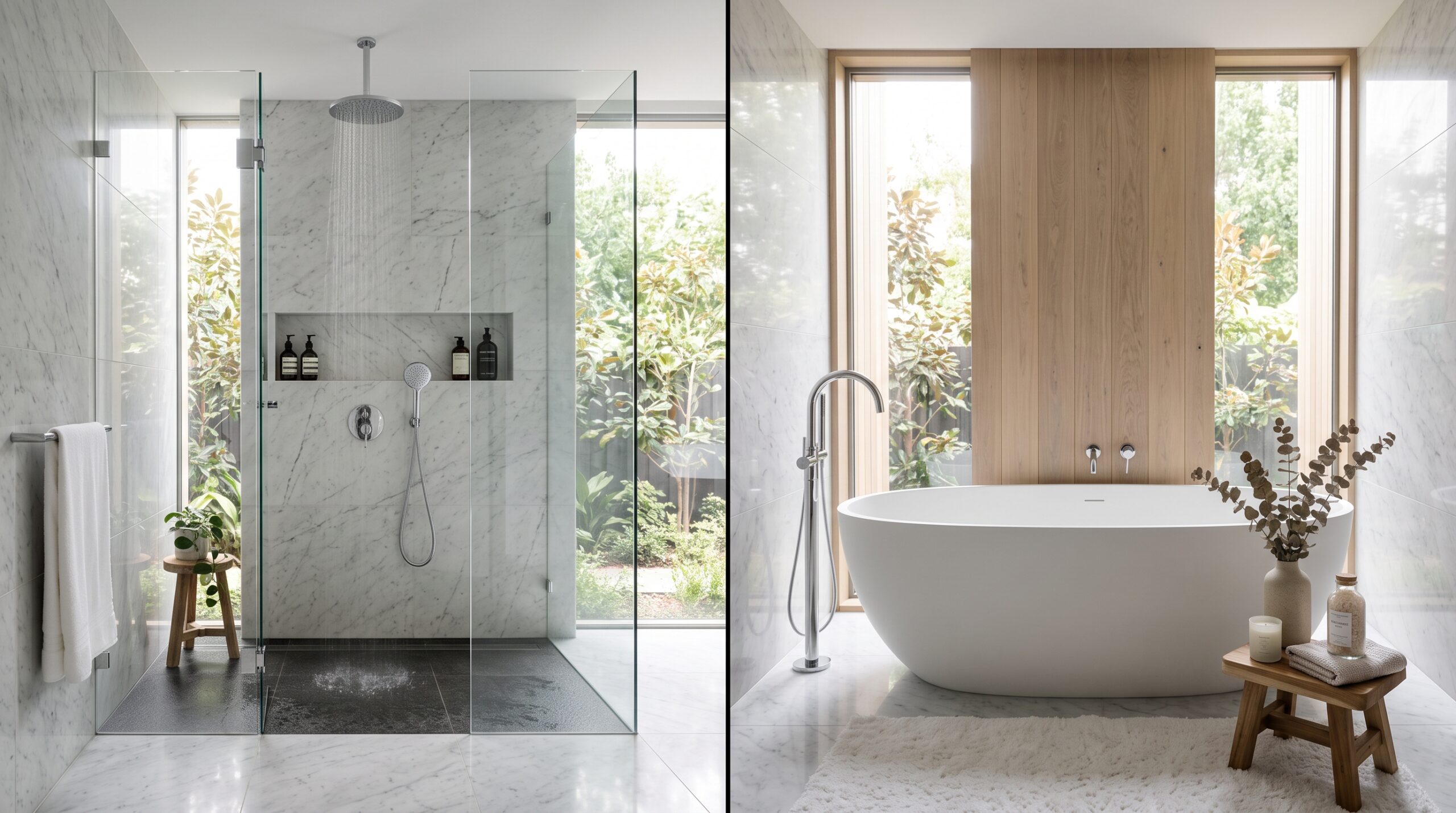 shower or tub