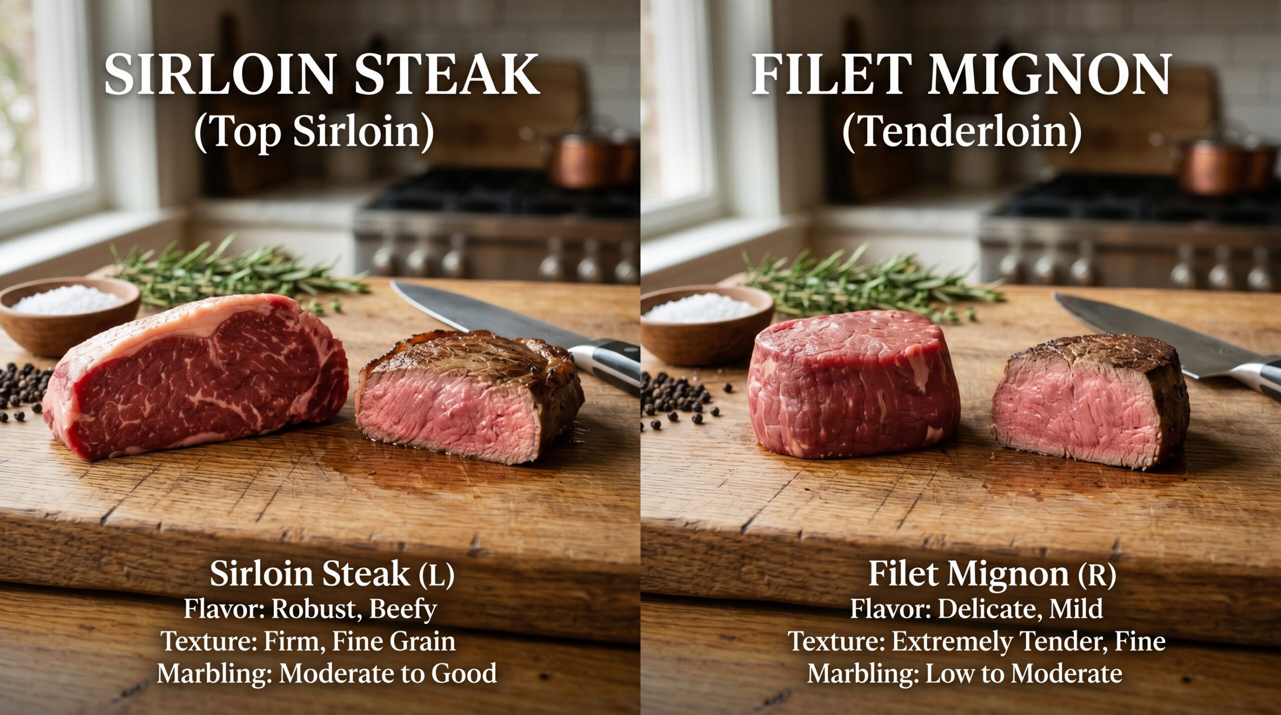 sirloin or filet 
