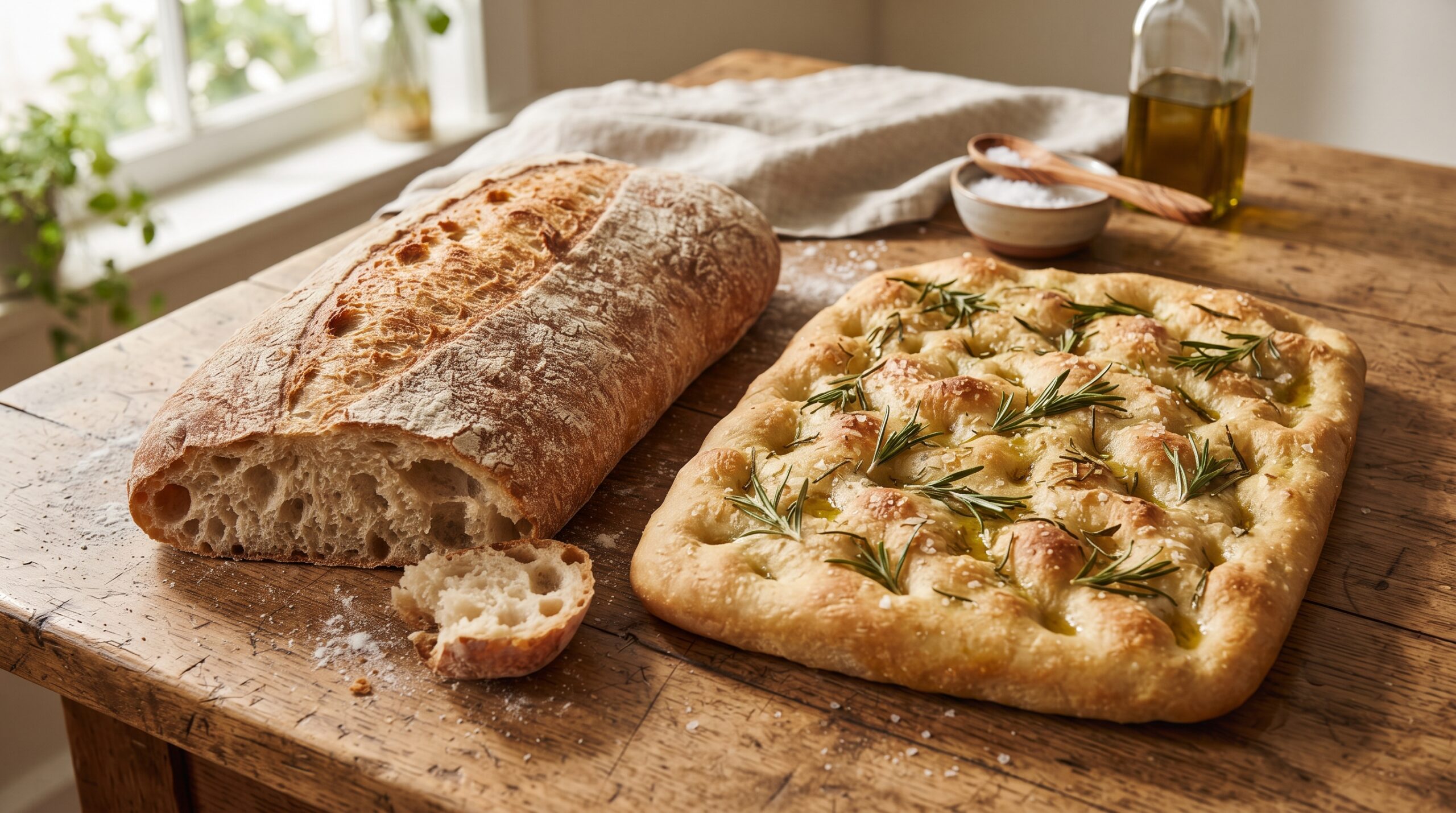 ciabatta or focaccia