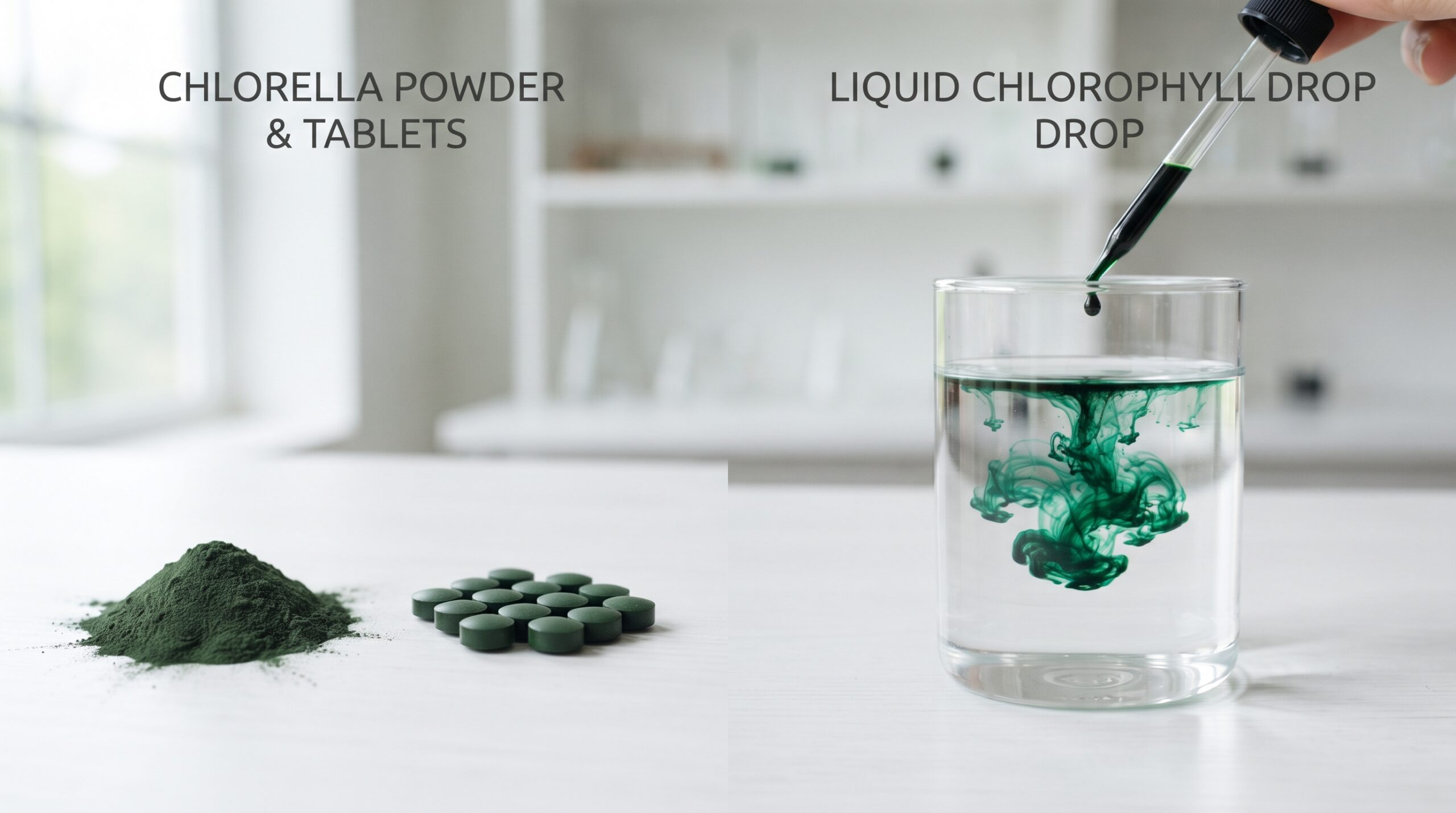 chlorella or chlorophyll 