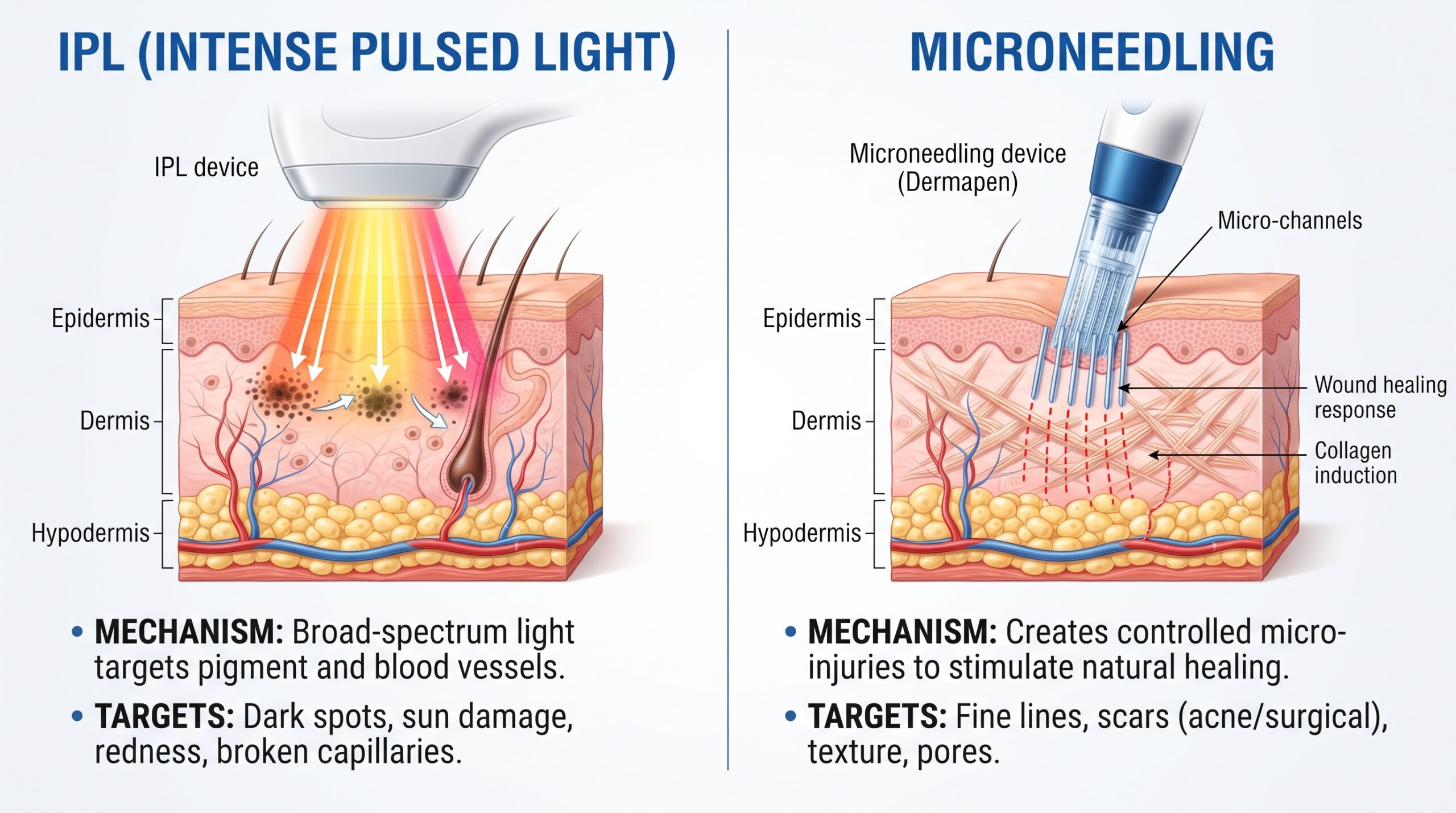 ipl or microneedling