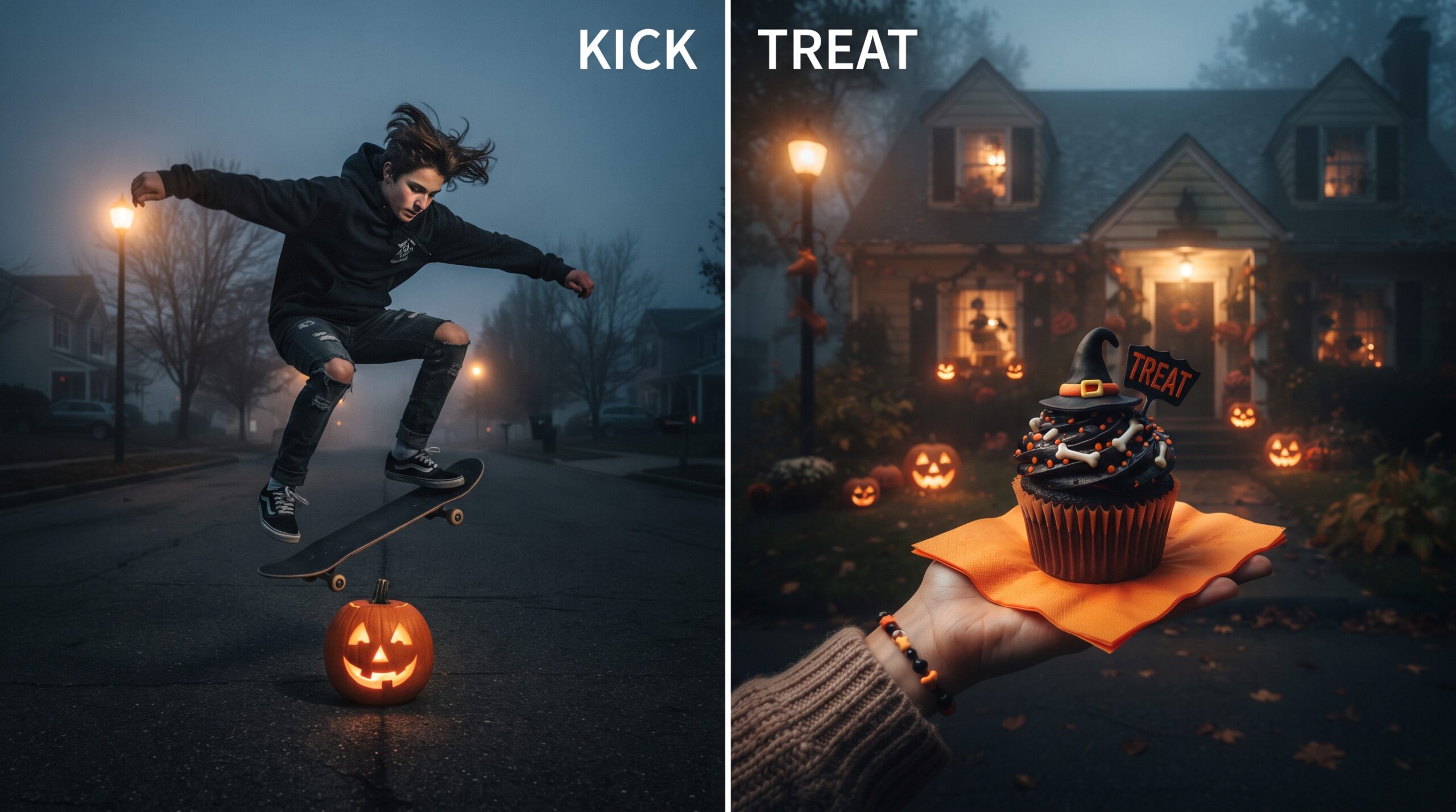 kick or treat meaning and usage comparison