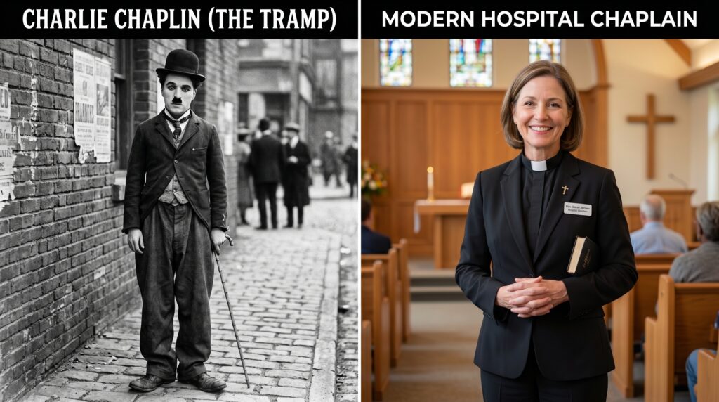 chaplin or chaplain