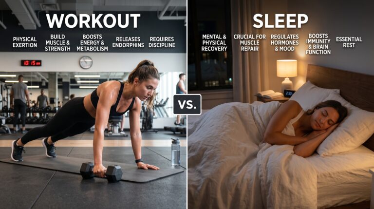 Sleep or workout