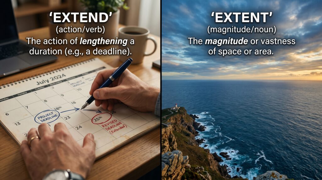 extend or extent