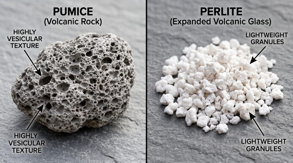 pumice or perlite
