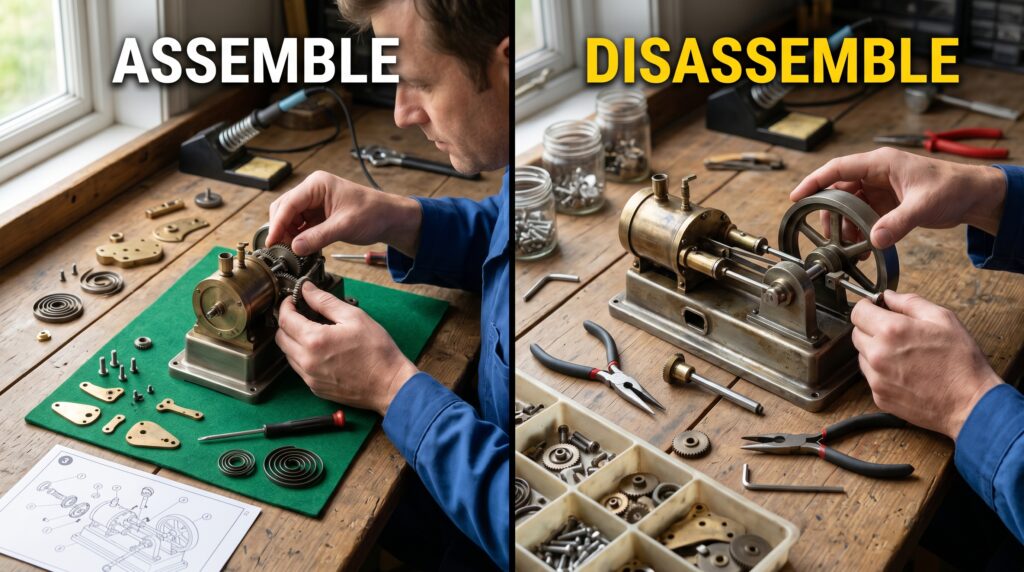 unassemble or disassemble