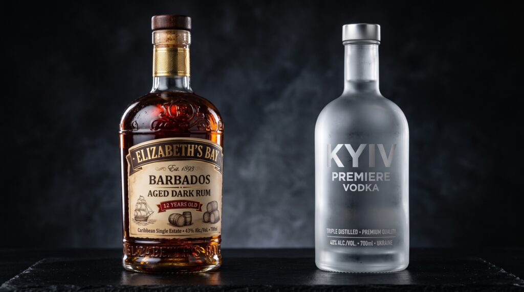 rum or vodka