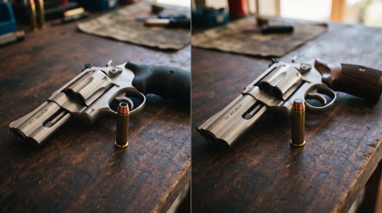 “.357 Magnum vs .44 Magnum revolver comparison”