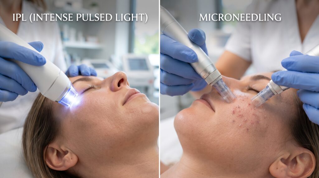 ipl or microneedling