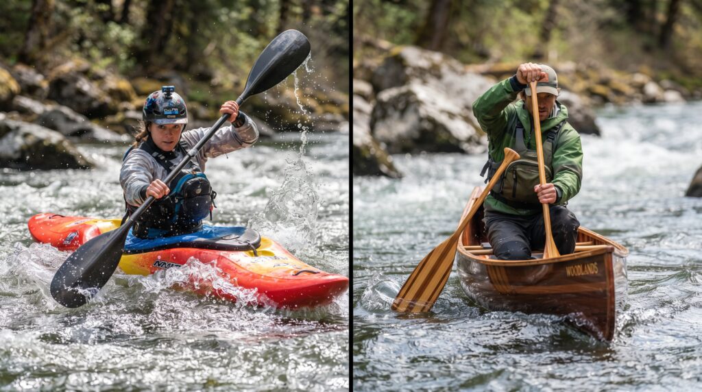 kayaking or canoeing comparison
