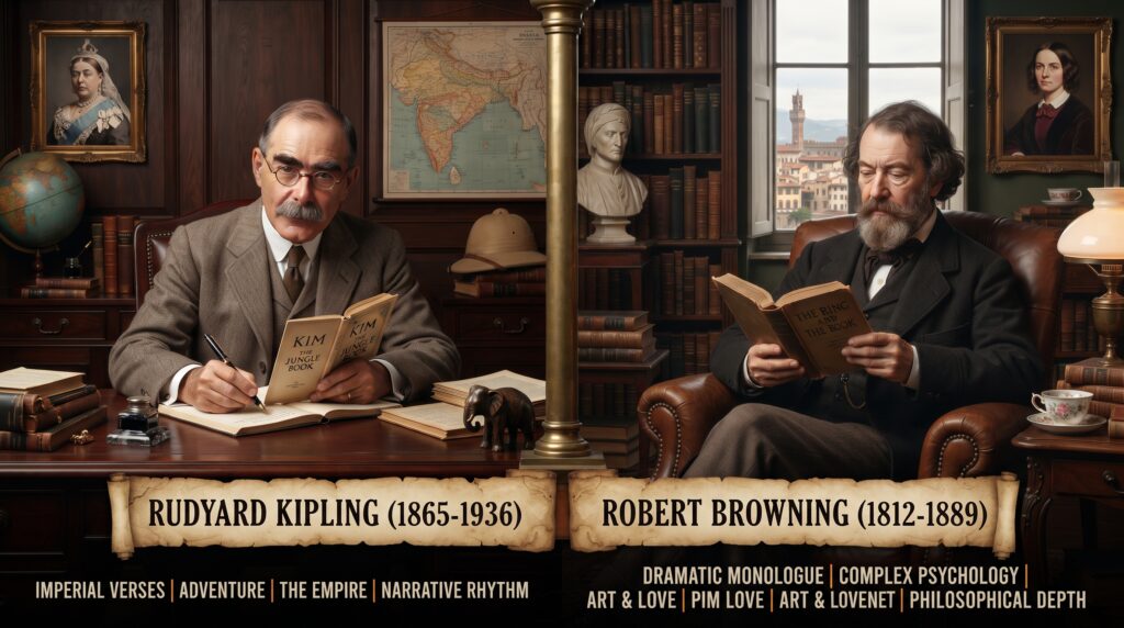 kipling or browning